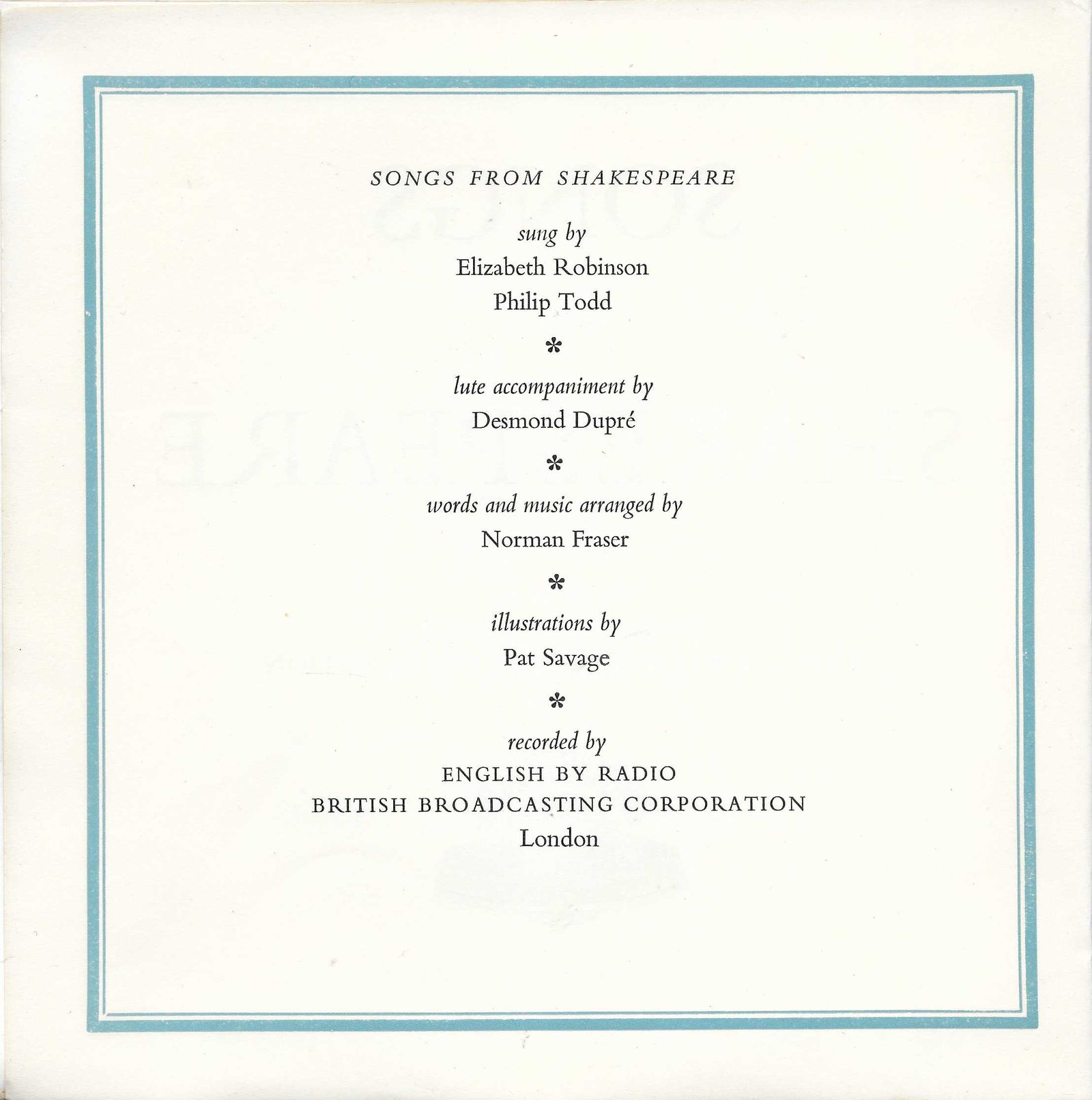 Middle of cover of ETS 5